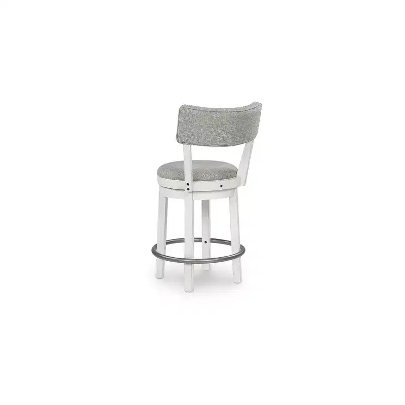 Signature Design by Ashley Robbinsdale Tabouret de bar pivotant rembourré, lot de 2, blanc antique