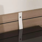 Commode moderne Famapy à 8 tiroirs avec éclairage de base LED, finition brillante et polyvalence multi-pièces, Meuble de rangement, Organisateur élégant pour la maison