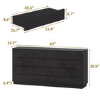 Commode moderne Famapy à 8 tiroirs avec éclairage de base LED, finition brillante et polyvalence multi-pièces, Meuble de rangement, Organisateur élégant pour la maison