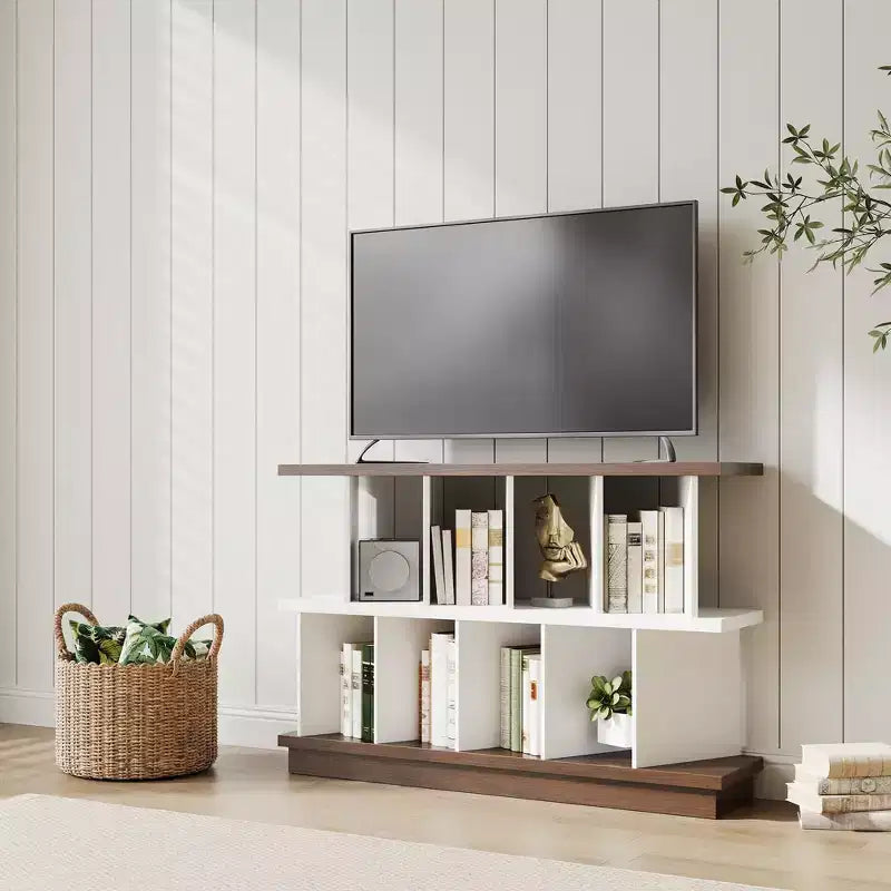 Étagère de rangement à 8 cases, meuble ouvert avec 10 panneaux