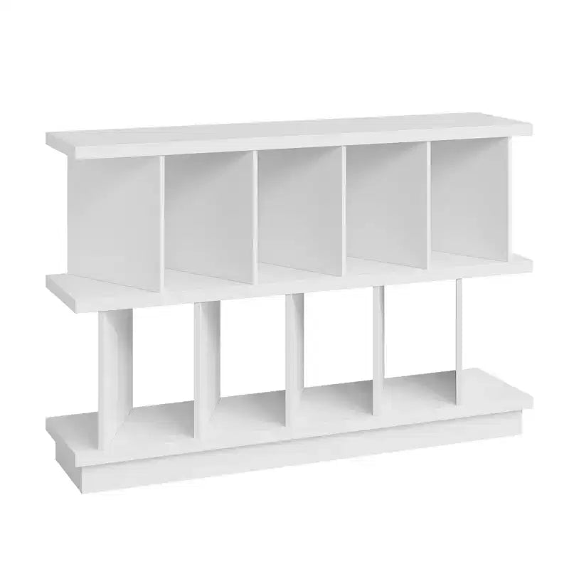 Étagère de rangement à 8 cases, meuble ouvert avec 10 panneaux
