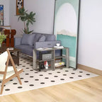 Table basse HOMLUX à 3 niveaux avec étagères ouvertes Petite table d'appoint pour salon et chambre à coucher