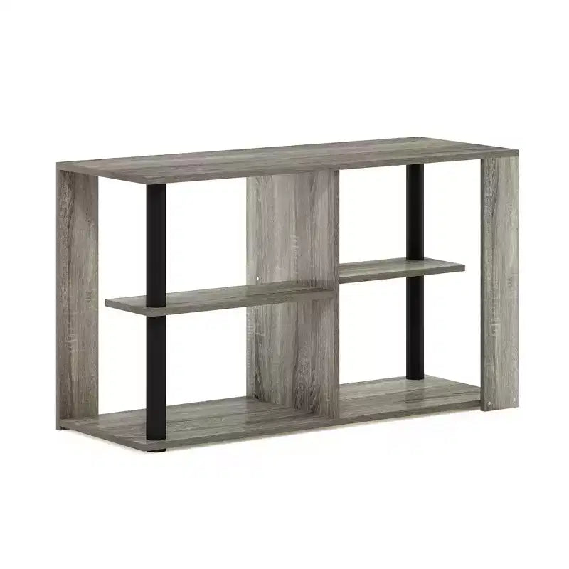 Table basse HOMLUX à 3 niveaux avec étagères ouvertes Petite table d'appoint pour salon et chambre à coucher