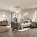 Commode moderne à 3 tiroirs, meuble de rangement en bois avec élégantes poignées métalliques, commode compacte pour chambre à coucher, salon, entrée, couloir