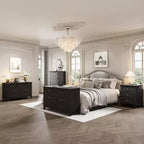 Commode moderne à 3 tiroirs, meuble de rangement en bois avec élégantes poignées métalliques, commode compacte pour chambre à coucher, salon, entrée, couloir