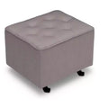 Delta Children Emma Diamond Tufted Gliding Ottoman, French Gray