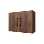 Meuble haut de cuisine Homez de 31,49 po (L) x 11,81 po (P) x 23,62 po (H) en noyer avec étagères réglables