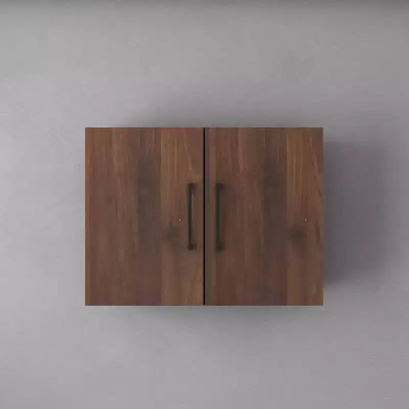 Meuble haut de cuisine Homez de 31,49 po (L) x 11,81 po (P) x 23,62 po (H) en noyer avec étagères réglables