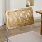 MAYEERTY Chaises de salle à manger modernes - Tissu côtelé, piètement en métal doré, capitonnage cannelé, sans accoudoirs, lot de 2