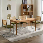 MAYEERTY Chaises de salle à manger modernes - Tissu côtelé, piètement en métal doré, capitonnage cannelé, sans accoudoirs, lot de 2