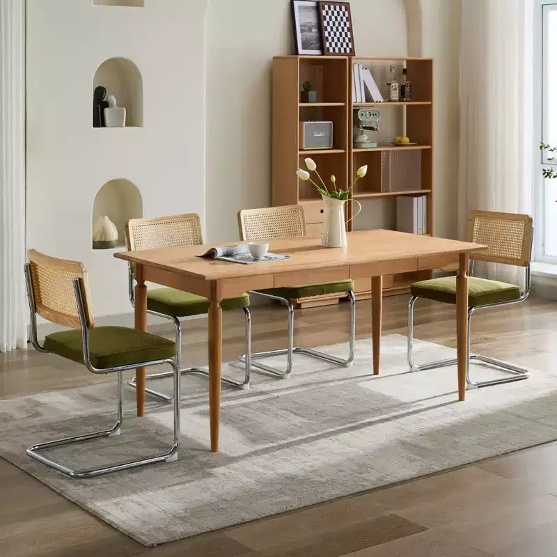 MAYEERTY Chaises de salle à manger modernes - Tissu côtelé, piètement en métal doré, capitonnage cannelé, sans accoudoirs, lot de 2