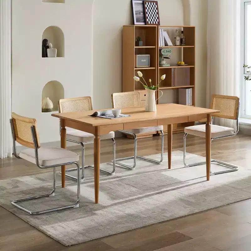 MAYEERTY Chaises de salle à manger modernes - Tissu côtelé, piètement en métal doré, capitonnage cannelé, sans accoudoirs, lot de 2