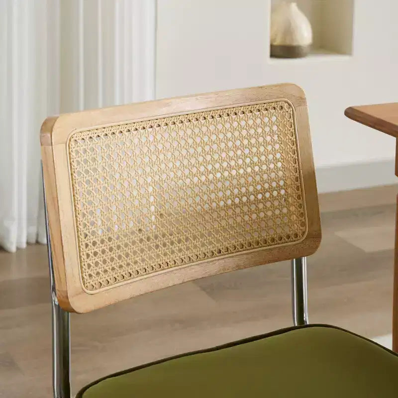 MAYEERTY Chaises de salle à manger modernes - Tissu côtelé, piètement en métal doré, capitonnage cannelé, sans accoudoirs, lot de 2