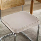 MAYEERTY Chaises de salle à manger modernes - Tissu côtelé, piètement en métal doré, capitonnage cannelé, sans accoudoirs, lot de 2