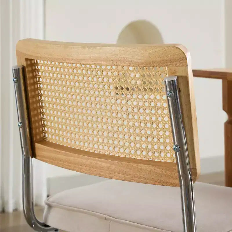 MAYEERTY Chaises de salle à manger modernes - Tissu côtelé, piètement en métal doré, capitonnage cannelé, sans accoudoirs, lot de 2