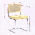 MAYEERTY Chaises de salle à manger modernes - Tissu côtelé, piètement en métal doré, capitonnage cannelé, sans accoudoirs, lot de 2