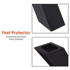 Lot de 2 pieds de table en acier, pieds de table à manger robustes en forme de X, support de meubles de style industriel, quatre patins de protection pour tables de travail