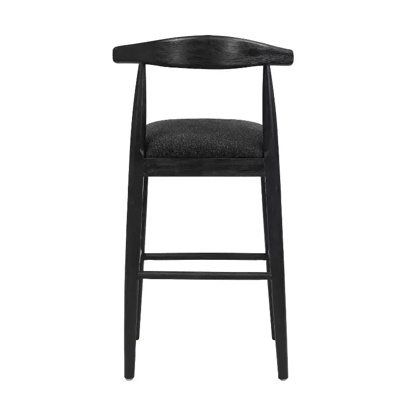 Christopher Knight Home Nyra Tabourets de bar rembourrés en bois d'hévéa de style Mid-Century (Lot de 2)