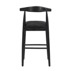 Christopher Knight Home Nyra Tabourets de bar rembourrés en bois d'hévéa de style Mid-Century (Lot de 2)