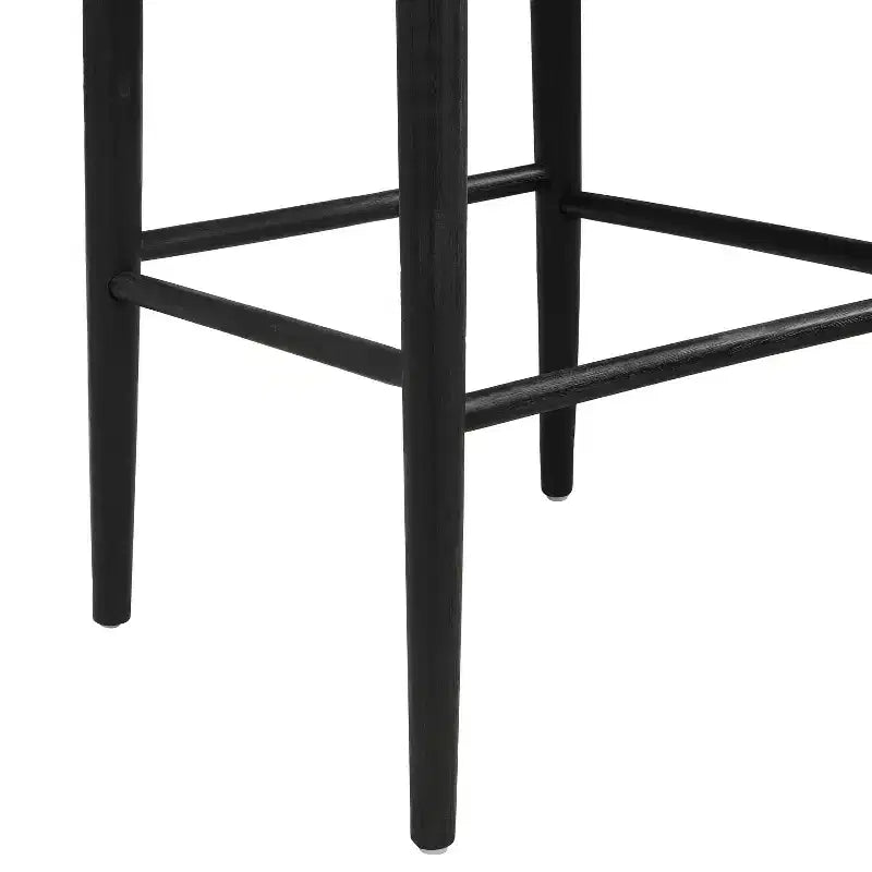Christopher Knight Home Nyra Tabourets de bar rembourrés en bois d'hévéa de style Mid-Century (Lot de 2)