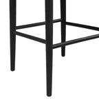 Christopher Knight Home Nyra Tabourets de bar rembourrés en bois d'hévéa de style Mid-Century (Lot de 2)