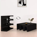 Étagère bibliothèque à 4 niveaux de style Mid-Century, bibliothèque ouverte rustique et organisateur de rangement pour salon, chambre ou bureau
