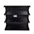 Étagère bibliothèque à 4 niveaux de style Mid-Century, bibliothèque ouverte rustique et organisateur de rangement pour salon, chambre ou bureau