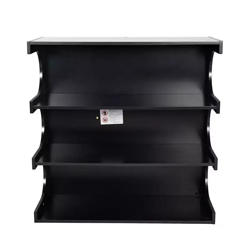Étagère bibliothèque à 4 niveaux de style Mid-Century, bibliothèque ouverte rustique et organisateur de rangement pour salon, chambre ou bureau