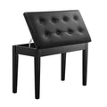 VEVOR Piano Bench, 29.5 x 14 x 19, Duet Keyboard Piano Chair with High-Density Padded Cushion, Storage Compartment for Music Books,Black
