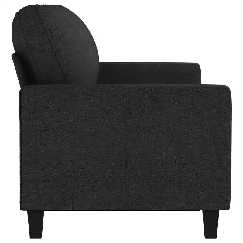 Canapé 3 places Noir Polyester, Métal, Textilène 3 places
