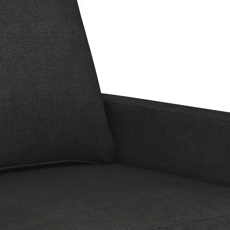 Canapé 3 places Noir Polyester, Métal, Textilène 3 places