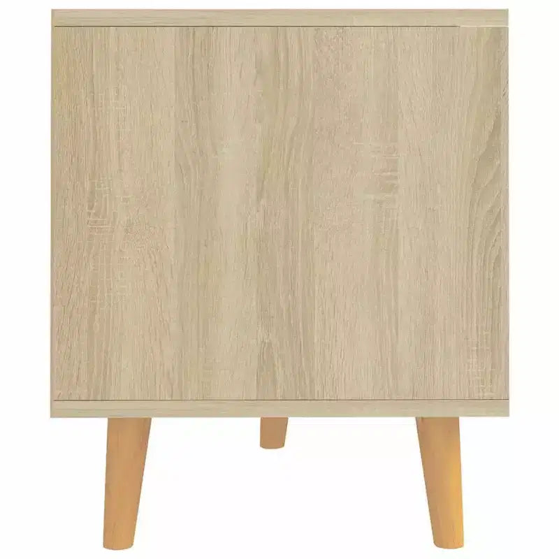 Meuble TV vidaXL - Meuble TV en chêne Sonoma marron - Robuste et stable - Matériau en bois d'ingénierie - Style scandinave - Grand espace de rangement