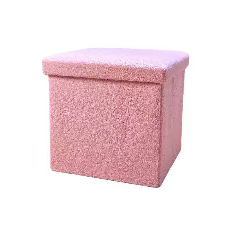 12 Boucles Pouf de Rangement Cube