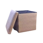 12 Boucles Pouf de Rangement Cube