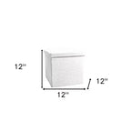 12 Boucles Pouf de Rangement Cube