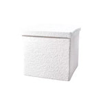 12 Boucles Pouf de Rangement Cube