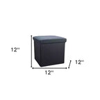 12 Boucles Pouf de Rangement Cube