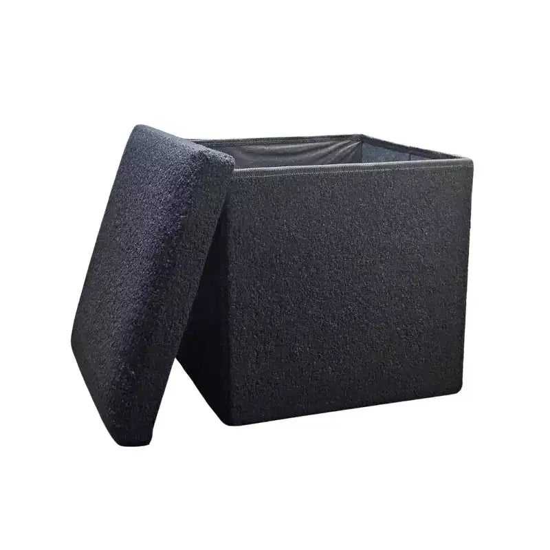 12 Boucles Pouf de Rangement Cube