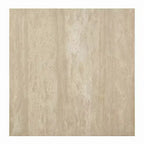 Table basse Royal Hampton, dessus en travertin carré de 35 pouces, bois naturel beige