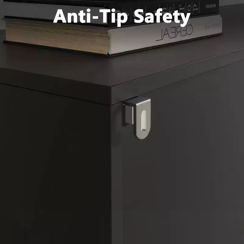 Acekool Bibliothèque haute de 180 cm avec armoire, bibliothèque à 3 étagères et rangement réglable, organisateur moderne