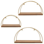 Ensemble de 3 Jardinières Modernes en Céramique avec Supports en Bois, Design Rond Nervuré, Pots de Fleurs Décoratifs surélevés pour un Soutien Durable