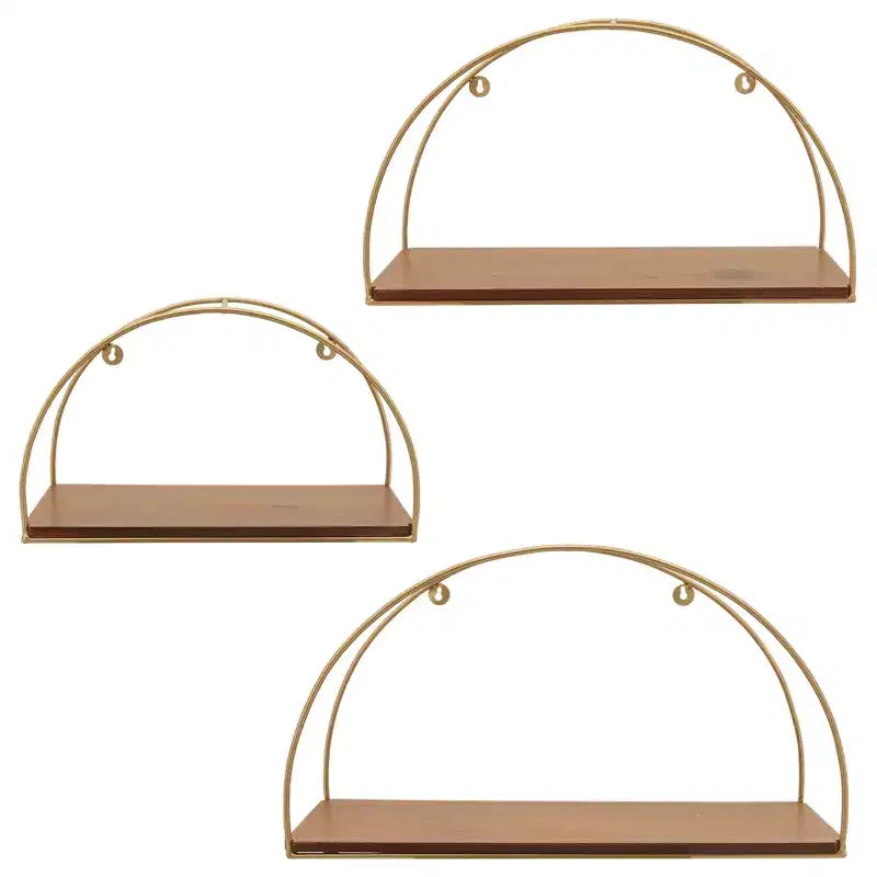 Ensemble de 3 Jardinières Modernes en Céramique avec Supports en Bois, Design Rond Nervuré, Pots de Fleurs Décoratifs surélevés pour un Soutien Durable