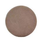 Pouf de rangement rond Christopher Knight Home Antonov rembourré avec base en bois d'hévéa