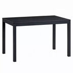 Table de salle à manger Royal Hampton, plateau rectangulaire de 47 pouces, bois noir scandinave