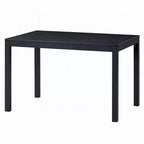 Table de salle à manger Royal Hampton, plateau rectangulaire de 47 pouces, bois noir scandinave