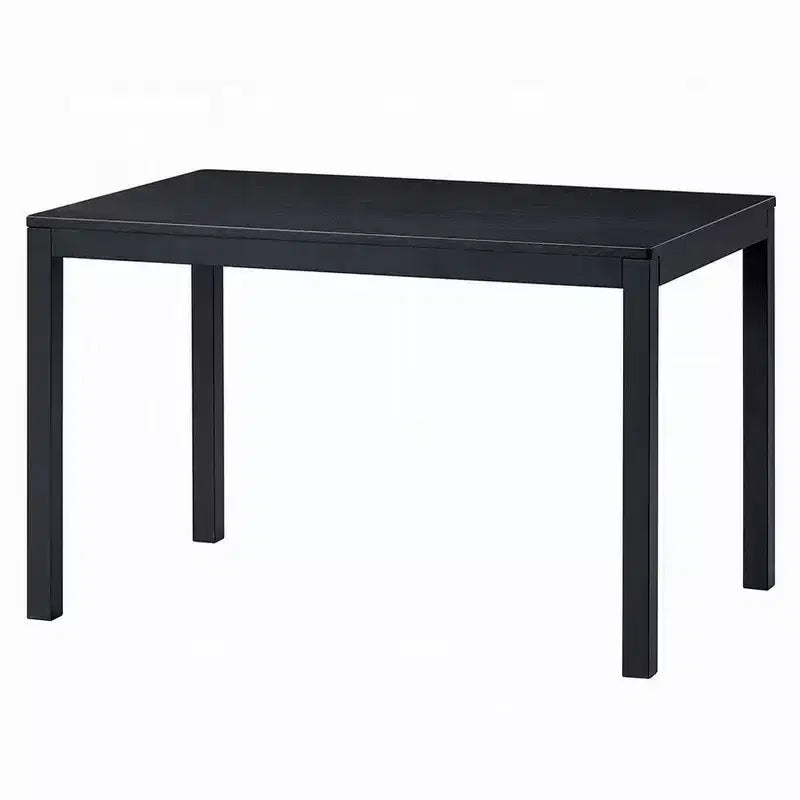 Table de salle à manger Royal Hampton, plateau rectangulaire de 47 pouces, bois noir scandinave