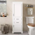 71 Bathroom Storage Cabinet, Freestanding Floor Storage Cabinet With Adjustable Shelf & Drawers, Wood Kitchen Pantry Storage Cabinet For Living Room