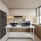 Table de travail COZONY en acier inoxydable, table de cuisine commerciale avec étagère inférieure, poste de préparation en métal robuste pour restaurant, boulangerie, traiteur