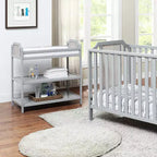 Table à langer Whisen Safe Suite, qualité assortie au lit de bébé, avec 2 étagères de rangement