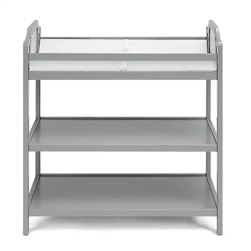 Table à langer Whisen Safe Suite, qualité assortie au lit de bébé, avec 2 étagères de rangement